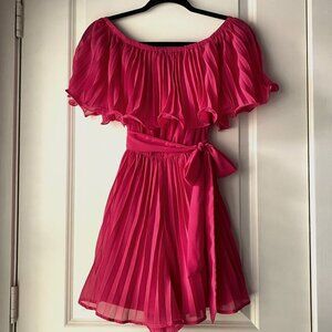 Flying Tomato Off-the-Shoulder Romper, Fuchsia, Small